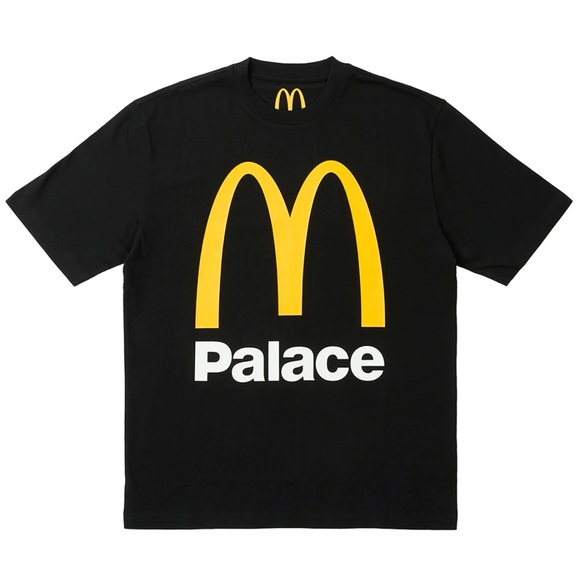 Palace x McDonald’s Logo T-Shirt - Black - Medium - Brand new original packaging - Picture 1 of 9